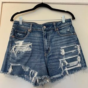 American Eagle high rise stretch mom short size 10
